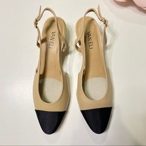 vaneli cap toe slingback